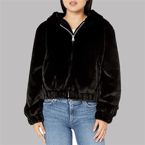 The Drop Sloane Fur Hooded Jacket Jacketpop