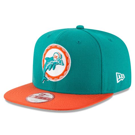 New Era Miami Dolphins Aqua Sideline Classic 9fifty Snapback Adjustable Hat