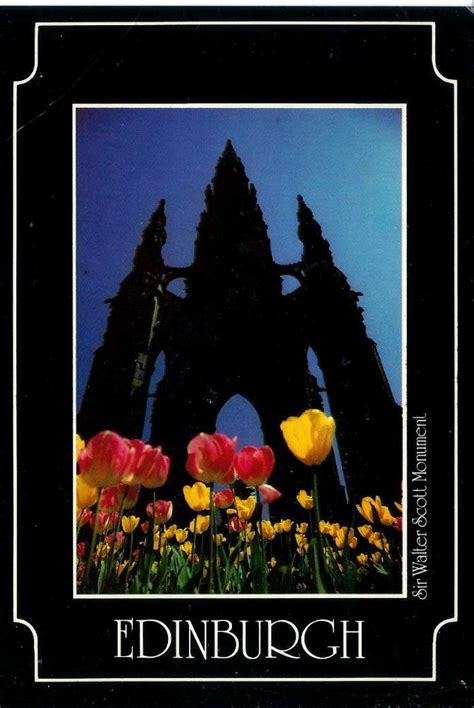 Solve Historic Places Edinburgh Postcard Sir Walter Scott Monument