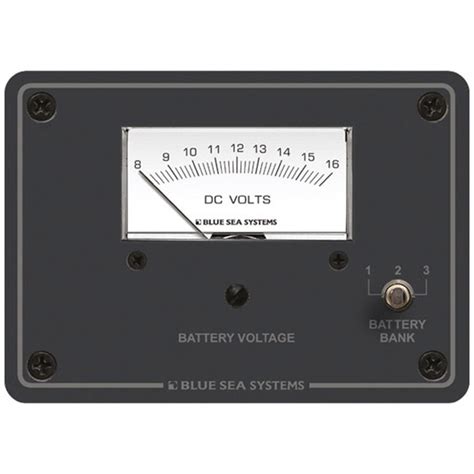 Blue Sea Systems Dc Analog Voltmeter Panel 8 16v Dc