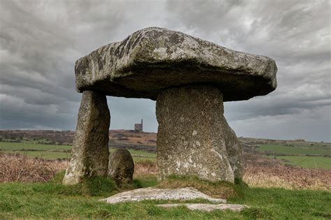 Lanyon Quoit A Neolithic Dolmen Tomb With The Engine Photograph By