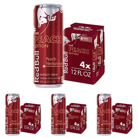 Red Bull Peach Edition Energy Drink 12 Fl Oz 4 Botswana Ubuy