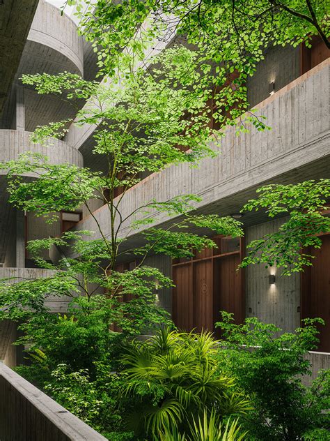 Sentimental Visualization Of An Artistic Atrium Behance