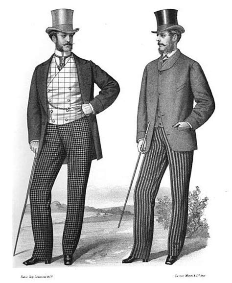 1860s Mens Fashion Illustration Victorian Gentleman Victorian Man