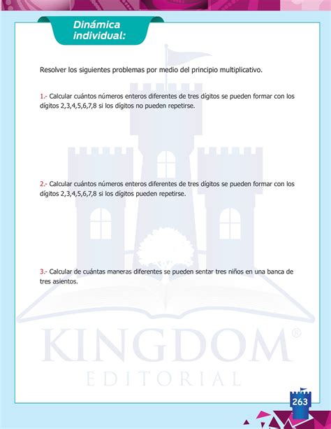 MATEMÁTICAS 8vo Grado 1 Kingdom Editorial Página 265 Flip PDF en