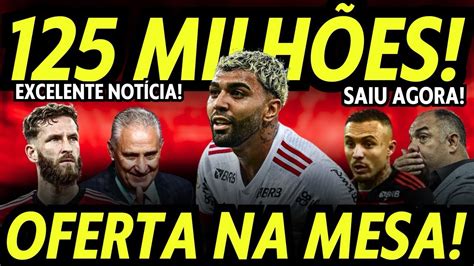 SAIU AGORA EXCELENTE NOTÍCIA NO FLAMENGO TITE FICA FELIZ GABIGOL