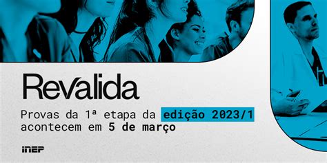 Inep On Twitter As Provas Da Primeira Etapa Do Revalida 2023 1 Serão