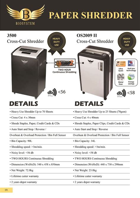 Biosystem Paper Shredder 3500 Biosystem Paper Shredder 3500 Supplier