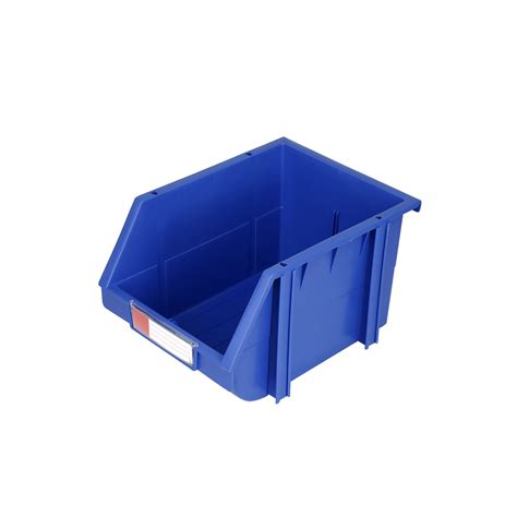 Plastic Tool Parts Box Stackable Back Hanging Plastic Storage Bins For