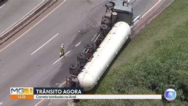 MG1 Carreta tomba e complica o trânsito no Anel Rodoviário Globoplay