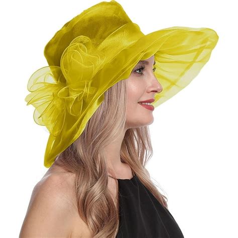 Kentucky Derby Hats For Women 2024 Elegant Organza Church Hat British