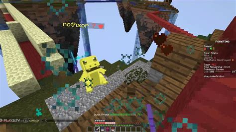 Minecraft Nothxor Kill Aura On Pok Wars Youtube