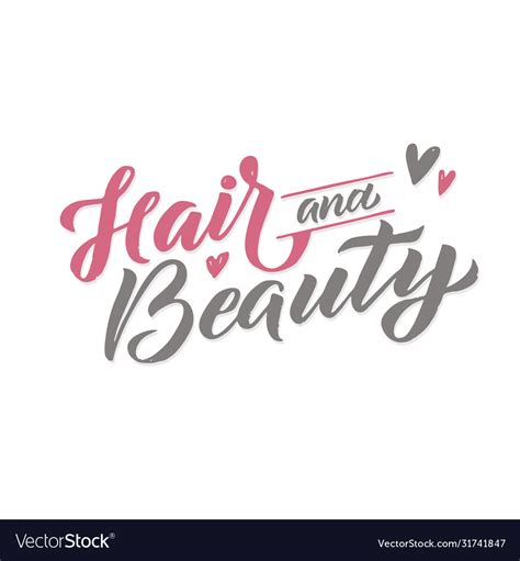 Hair and beauty logo design template make Vector Image