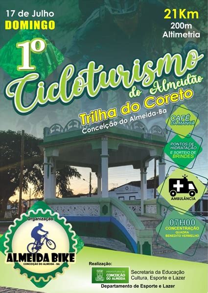 Prefeitura de Conceição do Almeida promove 1º Cicloturismo da Trilha do