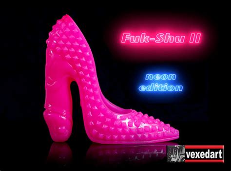 Neon Shoe Dildo High Heel Shoe Sculpture Vexedart