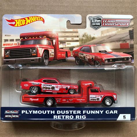 Contemporary Manufacture Toys Hot Wheels Team Transport Car Culture Plymouth Duster Funny