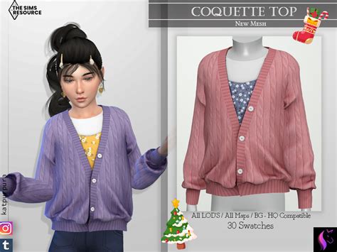 The Sims Resource Coquette Top