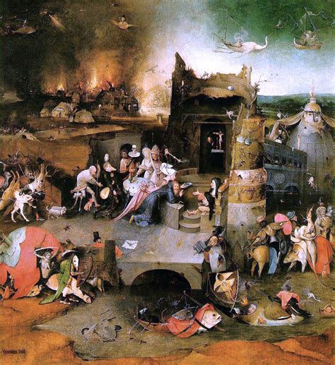 Temptations Of Saint Anthony Painting By Hieronymus Bosch