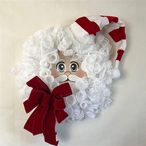 Santa Wreath - Etsy