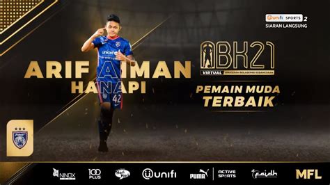 Arif Aiman Jdt Pemain Muda Terbaik Abk Youtube