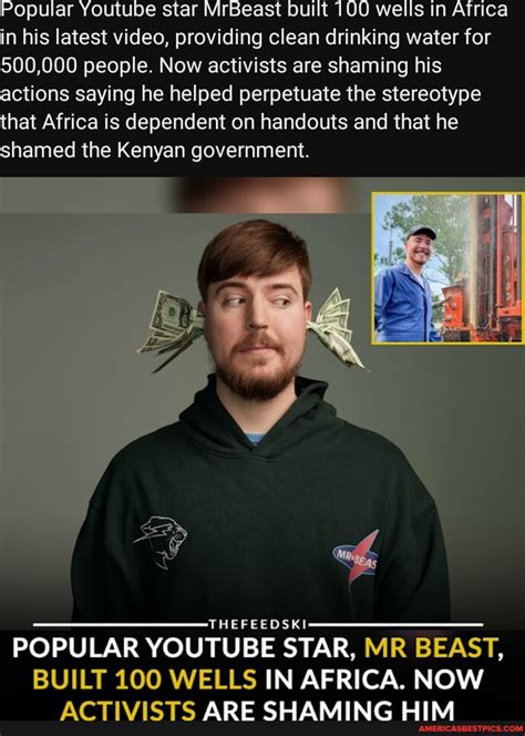 Popular Youtube Star Mrbeast Built 100 Wells In Atrica In His Latest