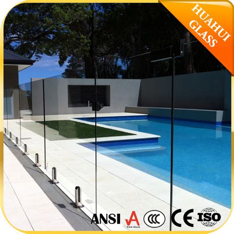 12mm Safety Clear Tempered Glass Toughed Glass For Swimming Pool Fence