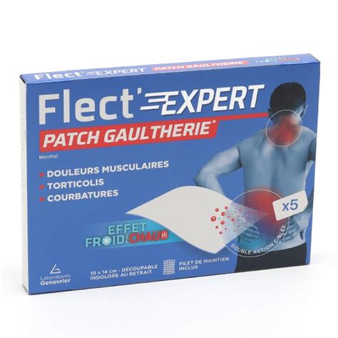 Flect Expert Patch Gaulthérie effet froid et chaud Douleurs muscles