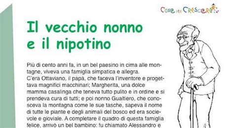 Il Vecchio Nonno E Il Nipotino Storia Sui Nonni Per Bambini