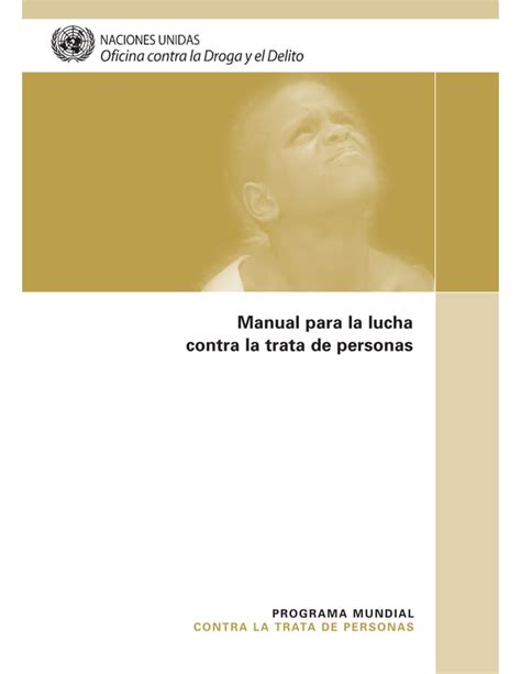 Manual De Lucha Contra La Trata De Personas Pdf