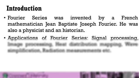 Solution Introduction To Fourier Series Studypool