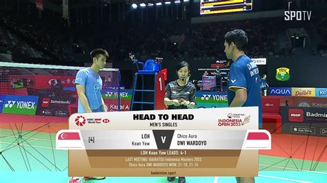 BWF MS Round Of 32 LOH Kean Yew Vs C A DWI WARDOYO H L YouTube