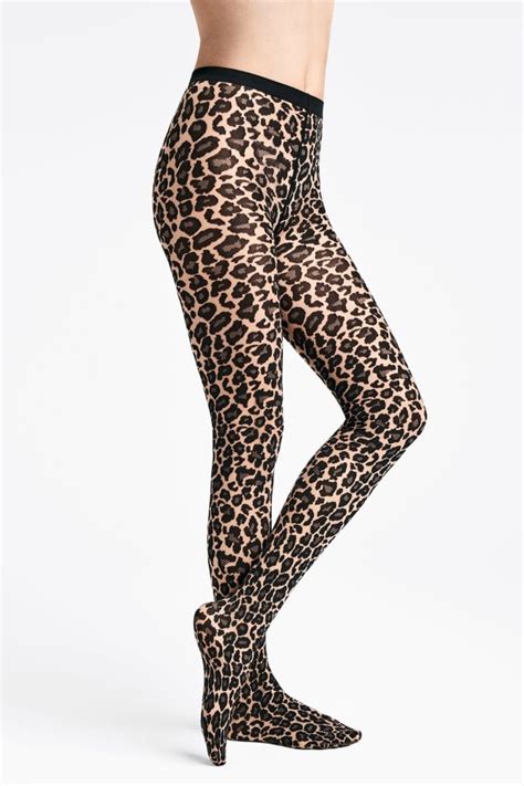 Wolford Leo Leopard Print Tights Patterned Tights At Leglicious