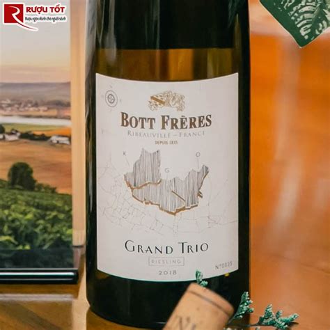 Rượu Vang Grand Trio Bott Freres Riesling Cao Cấp Giá Sale Tốt