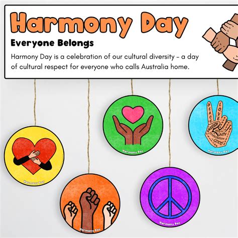 harmony day  harmony week logo design templates