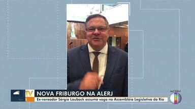 RJ Inter TV 1ª Edição Sérgio Louback ex vereador de Nova Friburgo