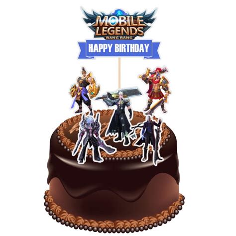 Mobile Legend Cake Topper Laminated Shopee Malaysia