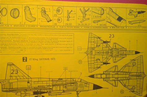 Matchbox Saab Viggen 172ème Réf Pk 119 Notice