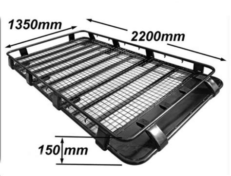 Powerful Roof Cage Tray With Universal Gutter Mount 220cm X 125cm X