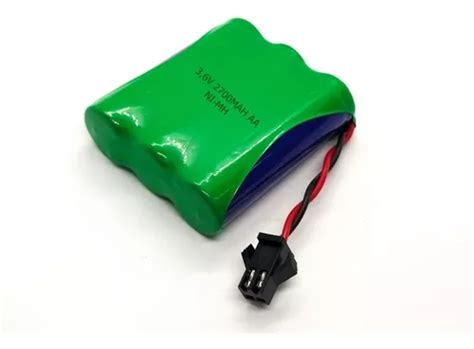 Bateria Carrinho 3 6v 2700mah Ni Mh Aa Conector Smp02 Parcelamento Sem Juros