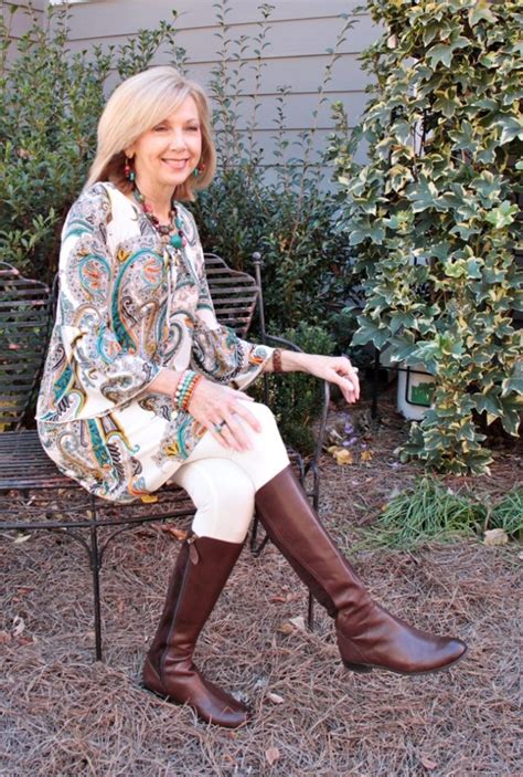 Fashion Over 50 Boho Top And Boots Southern Hospitality