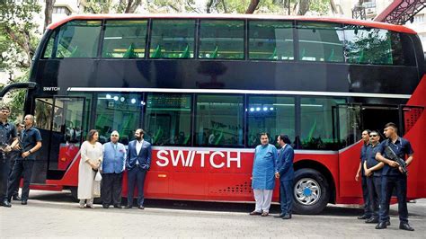 Indias First Double Decker Electric Bus Comes To Mumbai