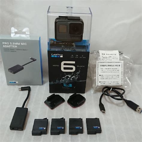 Gopro Gopro Hero6 Black 35mmマイクアダプターセットの通販 By Ladwkas Shop｜ゴープロならラクマ