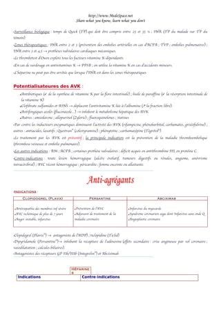 Les Anticoagulants Pdf