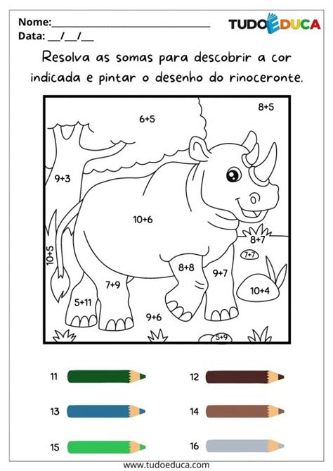 Atividades De Matem Tica Para Alunos Tdah Para Imprimir