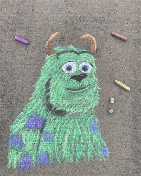 Updated 50 Disney Chalk Art Projects