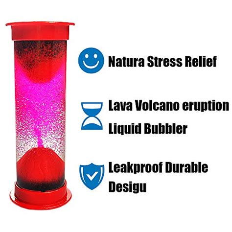 Fkytion Liquid Motion Bubbler Red Simulate Lava Volcano Eruption Liquid