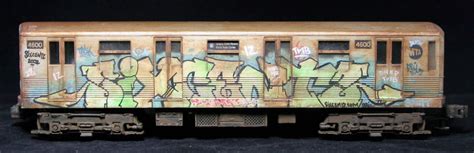 Custom Graffiti Model Train And Station By Dril One Kidrobot Blog