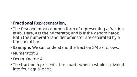 Fraction Definition Examples Typespptx