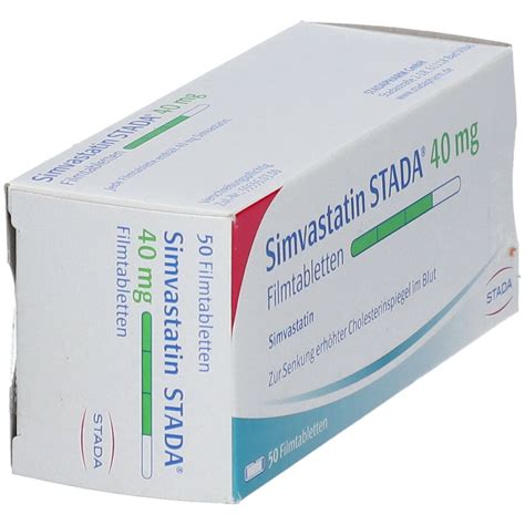 Simvastatin STADA 40 Mg 50 St Mit Dem E Rezept Kaufen Shop Apotheke