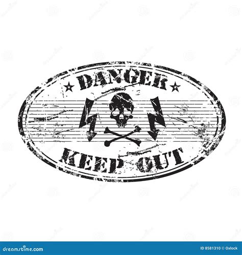 Danger Oval Stamp Vector Illustration | CartoonDealer.com #8581310